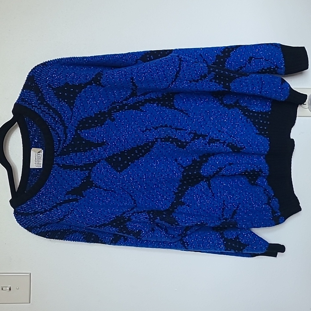 Vintage Blue Oversized Sweater